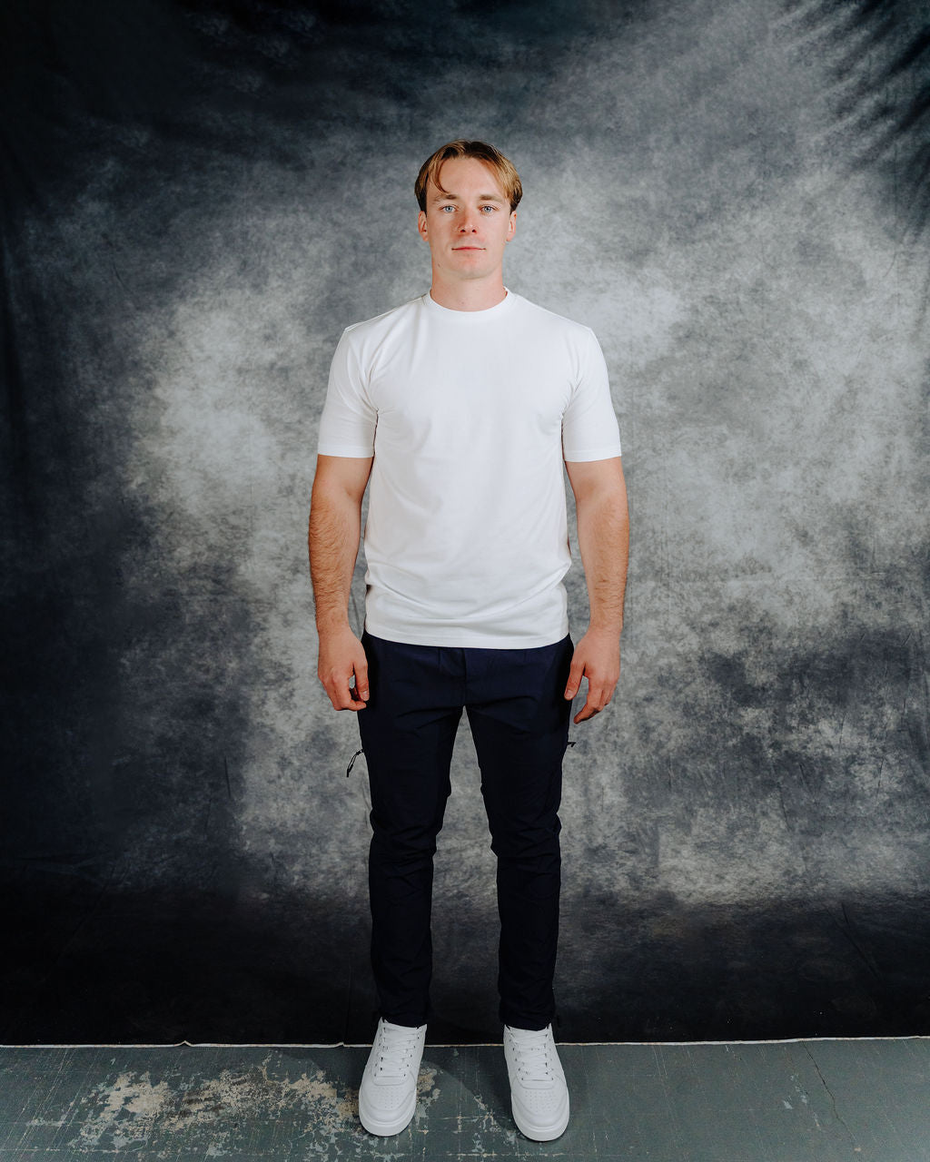 Stretch Slim Fit Cotton T-Shirt - White
