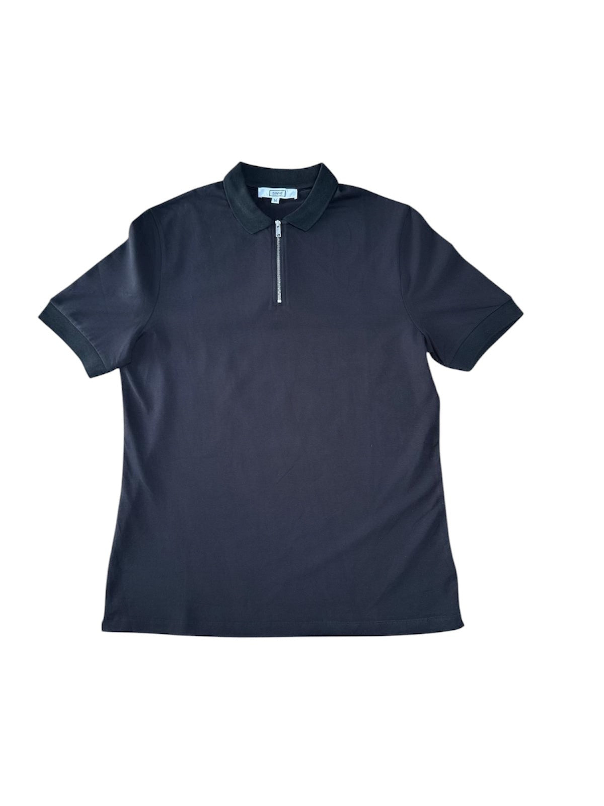 Zip Polo Shirt - Black