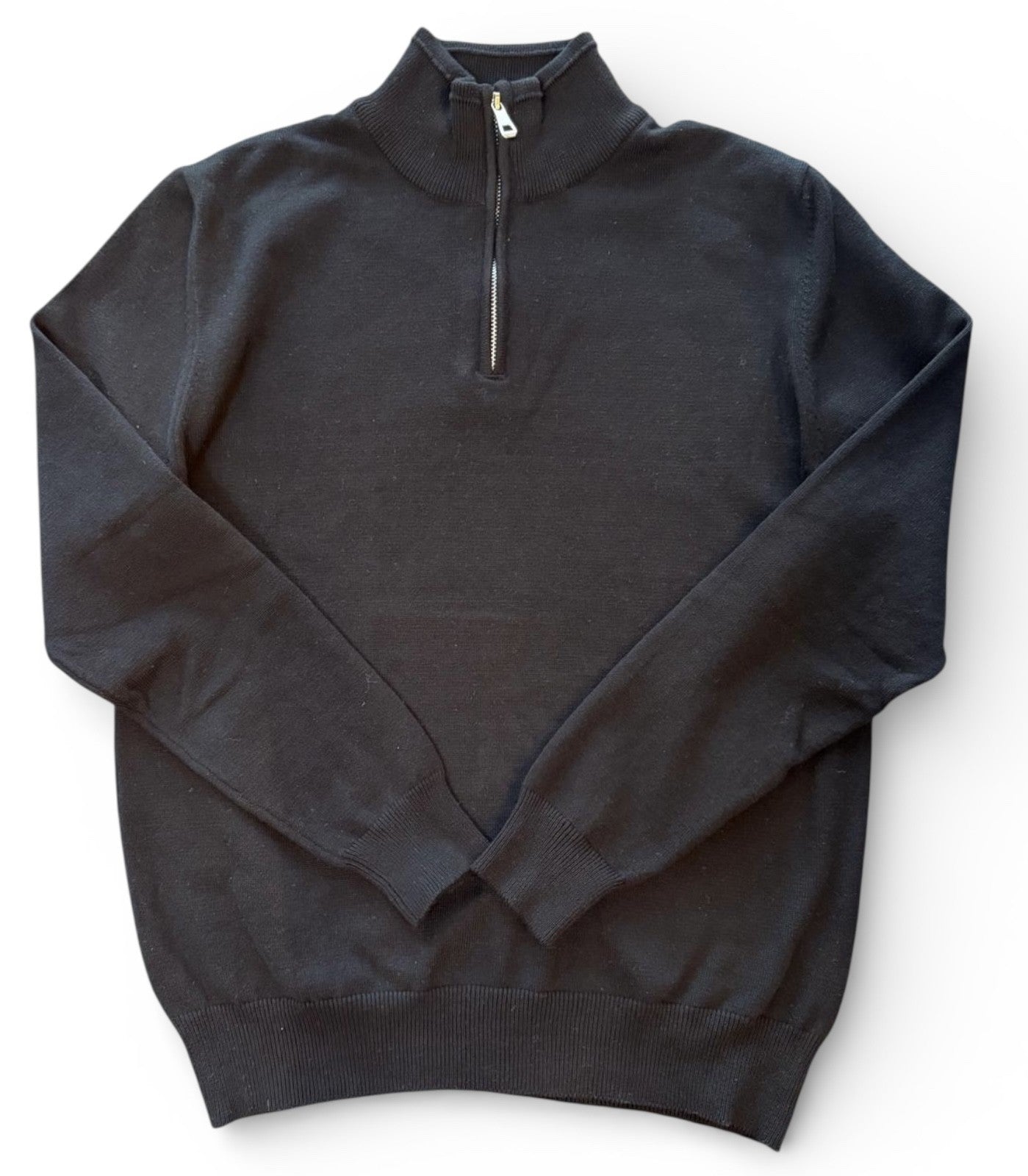 Quarter Zip Jumper - Black