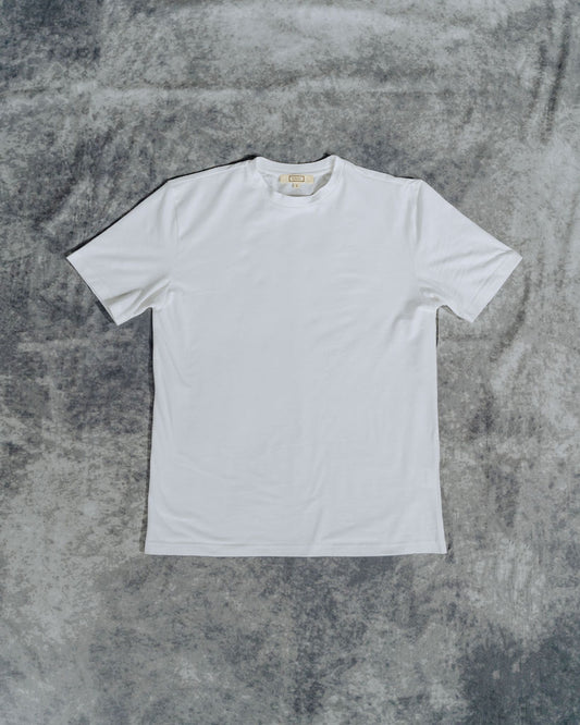 Stretch Slim Fit Cotton T-Shirt - White